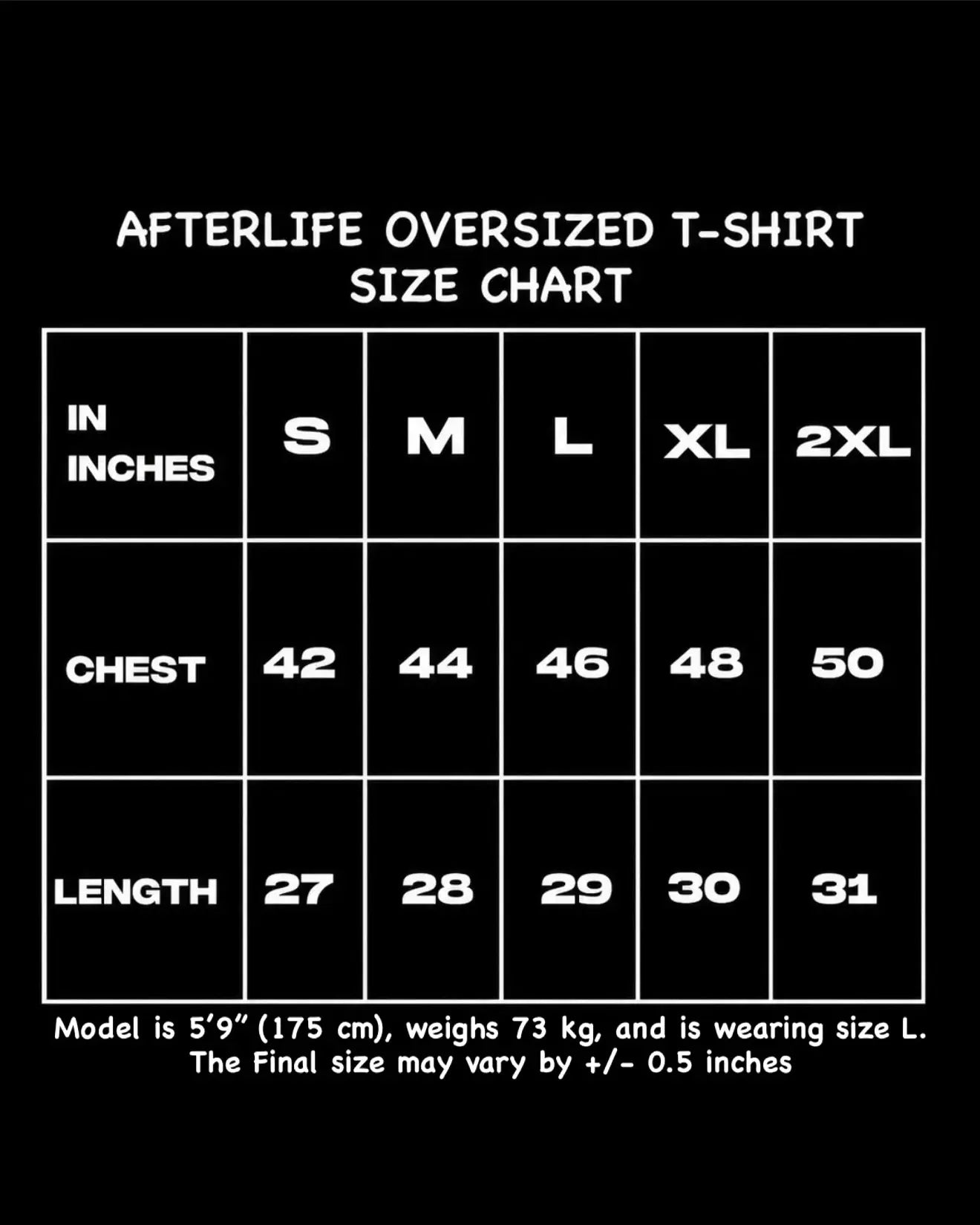 AFTERLIFE VINTAGE WASH OVERSIZED T-SHIRT
