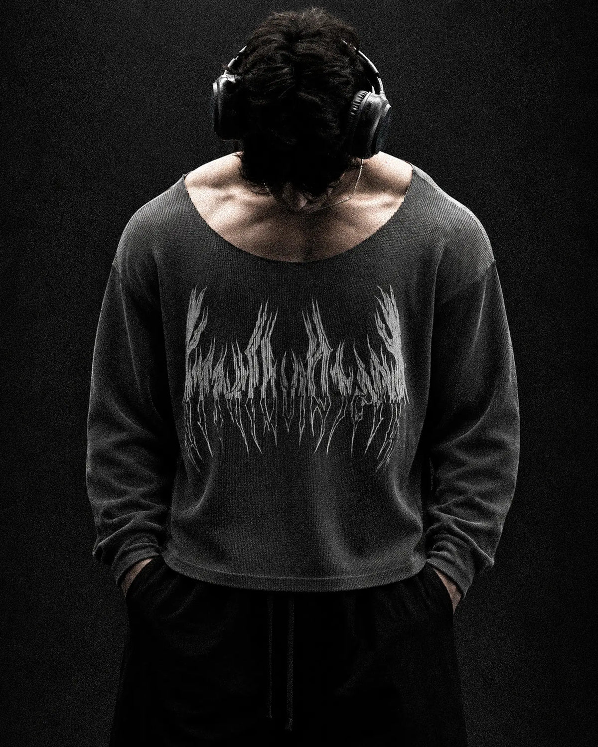 REQUIEM WAFFLE LONG SLEEVE T-SHIRT BOXY FIT