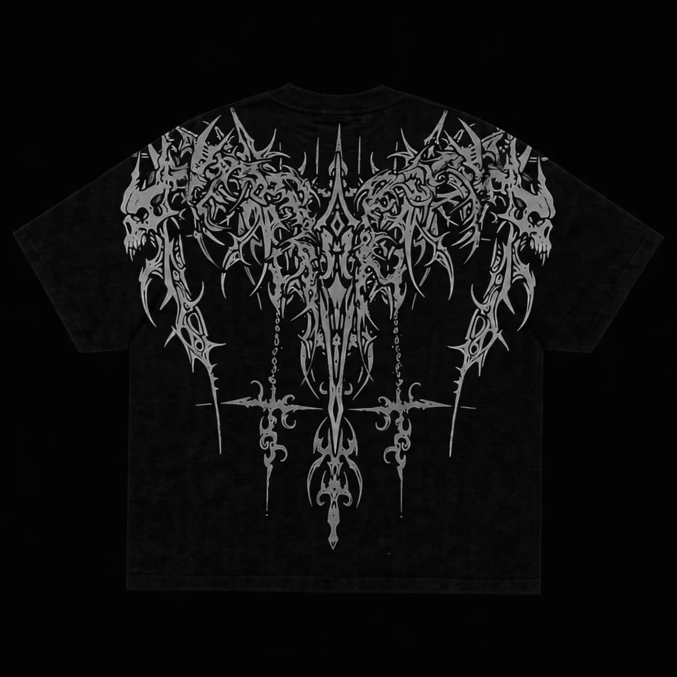 SKELRETH OVERSIZED T-SHIRT [GHOST]