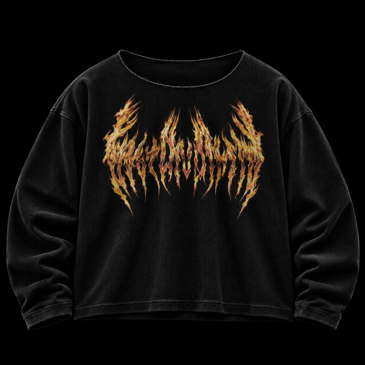 RYüJIN WAFFLE LONG SLEEVE T-SHIRT BOXY FIT(PRE-ORDER)