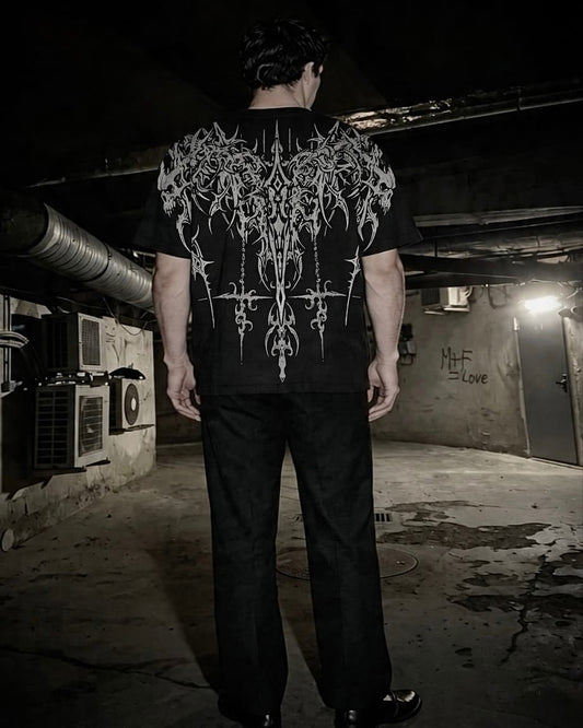 SKELRETH OVERSIZED T-SHIRT [GHOST]