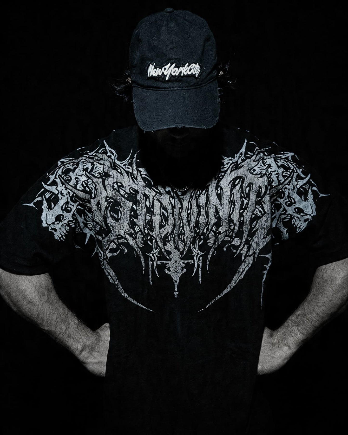 SKELRETH OVERSIZED T-SHIRT [GHOST]